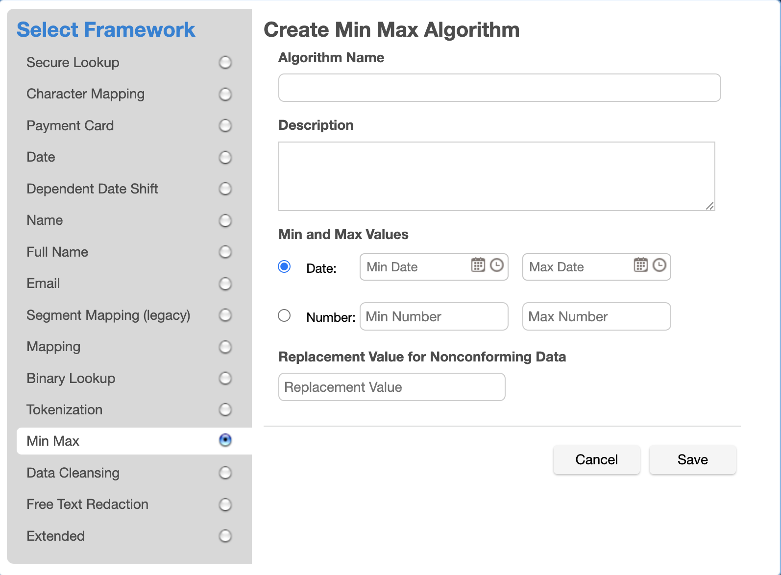 Min Max (Algorithm frameworks)